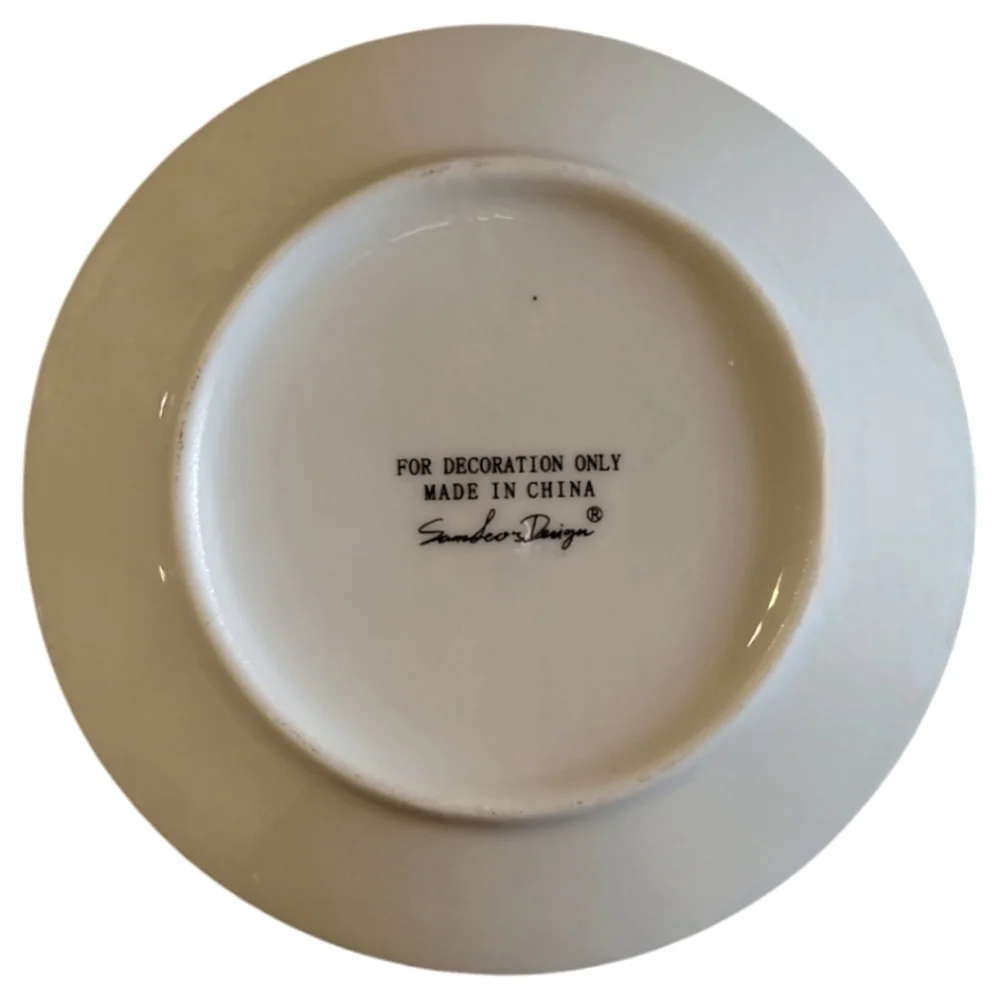 Vtg Sandra Design Decor Plate Bless Our Loved One As They Gather In